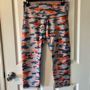 Old Navy Compression Crop Legging (Blue/Orange)